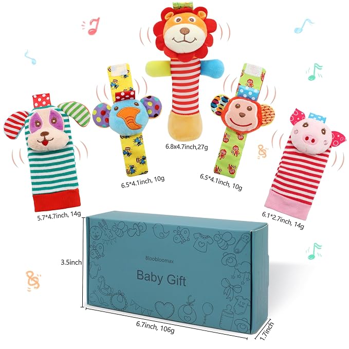Wrist Rattles Foot Finder Rattle Toy - Image 6