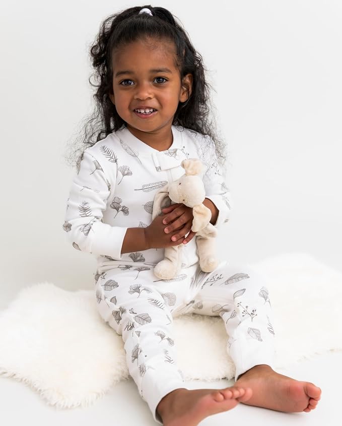 Owlivia Organic Cotton Baby Boy Girl Zip up Sleep 'N Play Pjs, Long Sleeve - Image 3