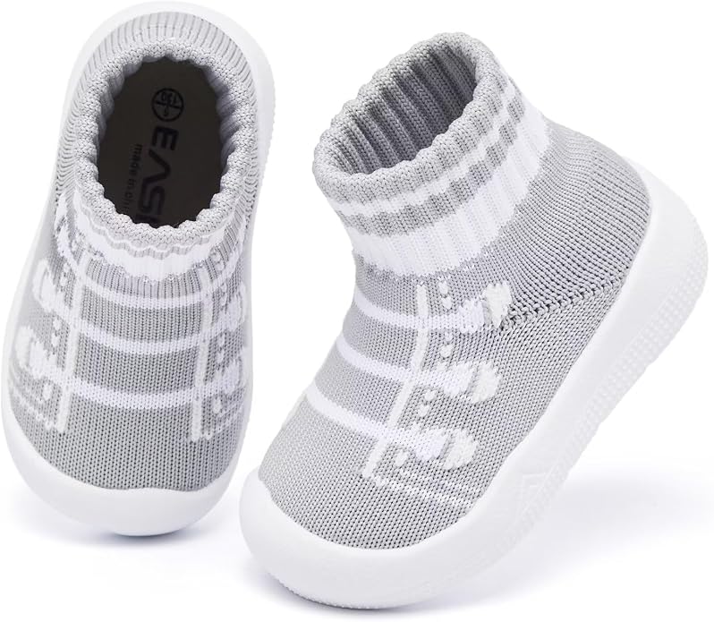 Eashi Baby Boy Girl Non-Skid Indoor Infant Walking Shoes Breathable Warm - Image 3