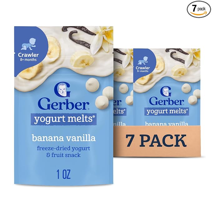 Gerber Baby Snacks Yogurt Melts, Banana Vanilla, 1 Ounce by Gerber