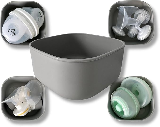 PumpPartment Box BPA Free Dishwasher Safe Breast Pump Parts Container Caddy by Luxuroo