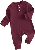 Kuriozud Newborn Infant Unisex Baby Boy Girl Clothes Button Romper Jumpsuit by Kuriozud