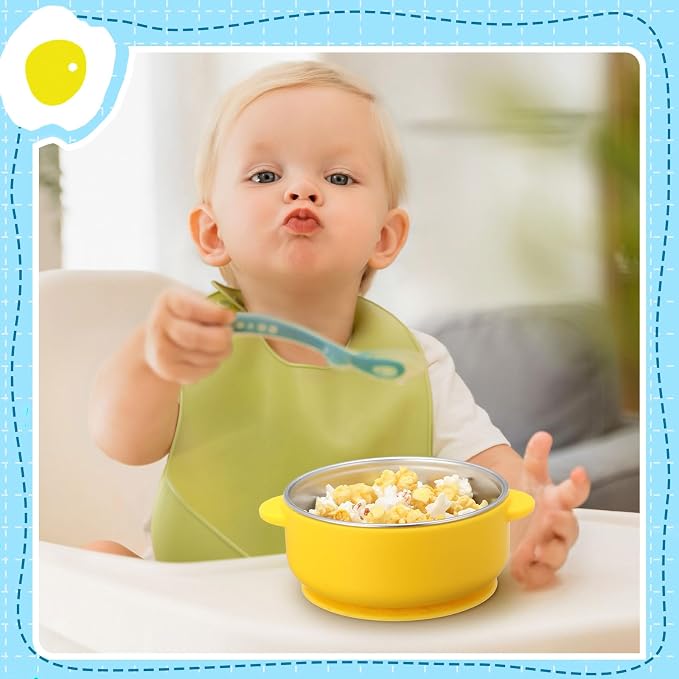 Nuogo 6 Pcs Stainless Steel Baby Bowls - Image 5