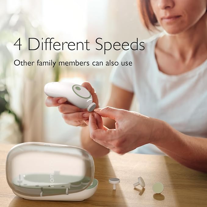 Momcozy Baby Nail File Electric, Gentle Baby Nail Trimmer Electric, Baby Nail - Image 5