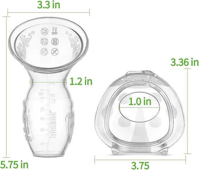 haakaa Silicone Breast Pump and Ladybug Breast Shells Combo - Image 8
