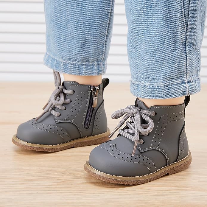 BMCiTYBM Baby Boys Girls Boots Infant Shoes First Walking Booties - Image 2