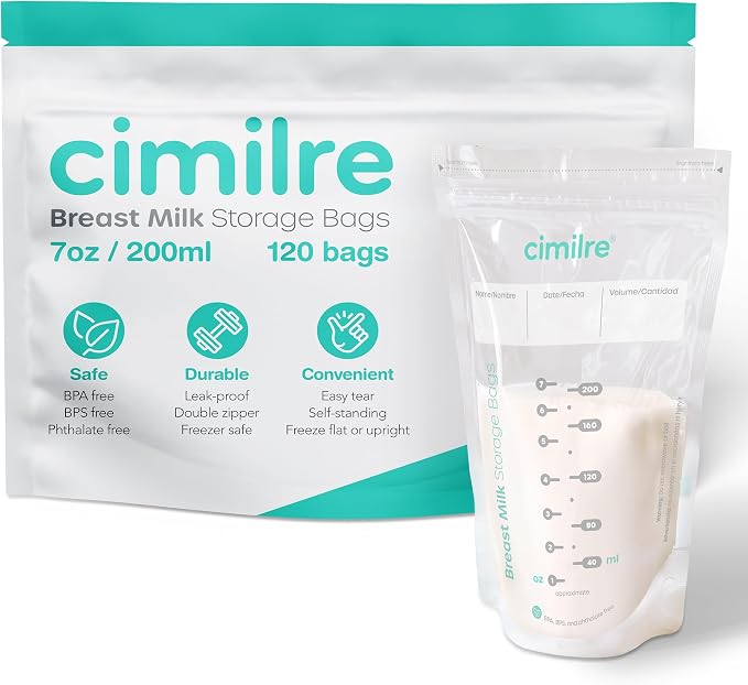 E1 Portable Breast Pump & Breast Milk Storage Bags Bundle – Compact Double - Image 2