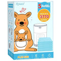 5 Pack Diaper Pail Refill Bags Compatible by Unknown