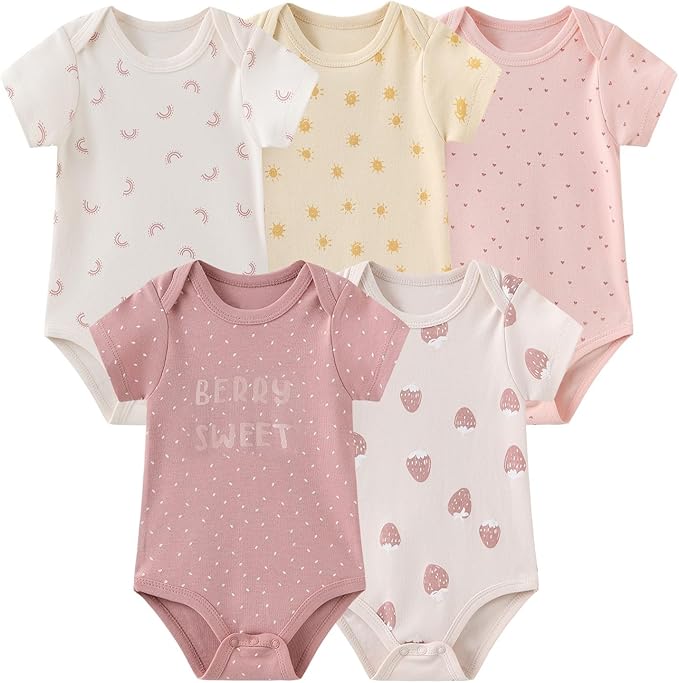 Unisex Baby Boy Girl Bodysuits Sets 20 Pack Cotton Casual New Born Clothes - Image 2