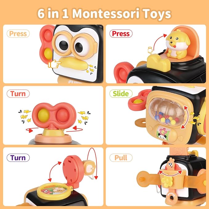 Montessori Toys for 1 Year Old, Sensory Toys for Toddlers 1-3, Baby Travel - Image 3