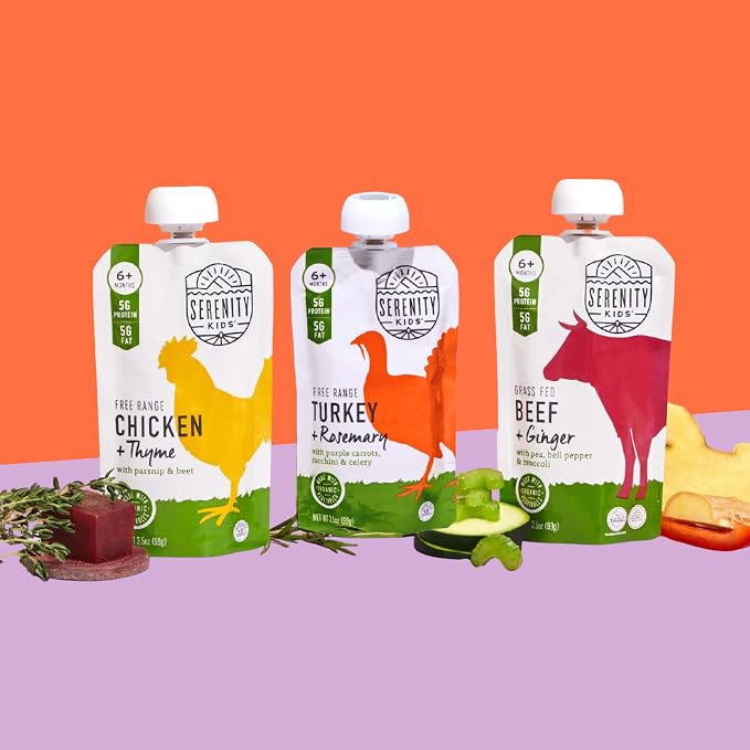 Serenity Kids 6+ Month Baby Food Puree Pouches - Image 6