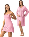 SUNNYBUY Women's Nursing Nightgown Maternity Robe Set, 3 in 1 Labor Delivery by SUNNYBUY