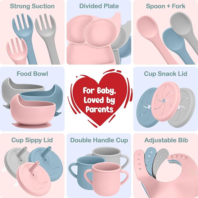 24 Pack Silicone Baby Feeding Set - Image 2