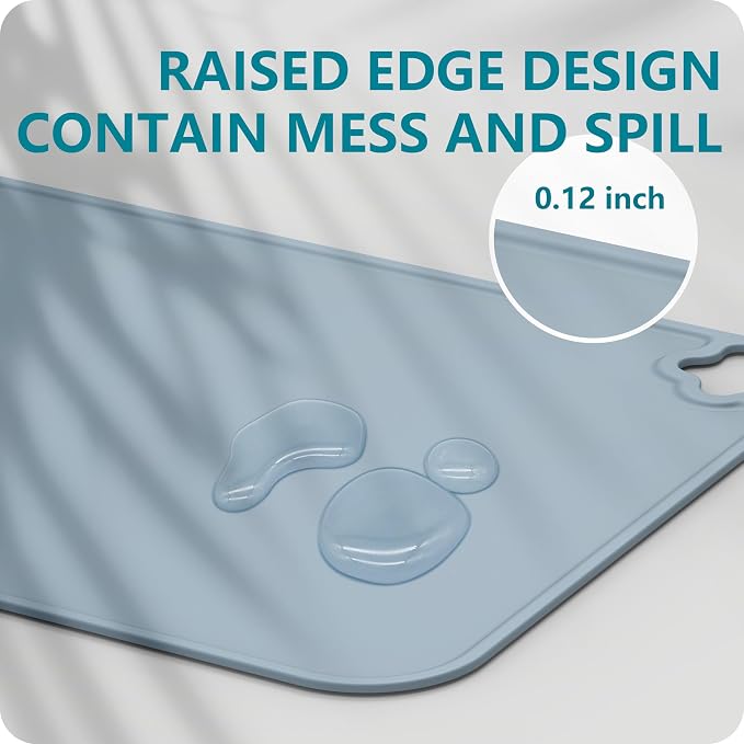 Cutebe Silicone Placemat for Toddles Kids Non-Slip Reusable Portable Kids - Image 4