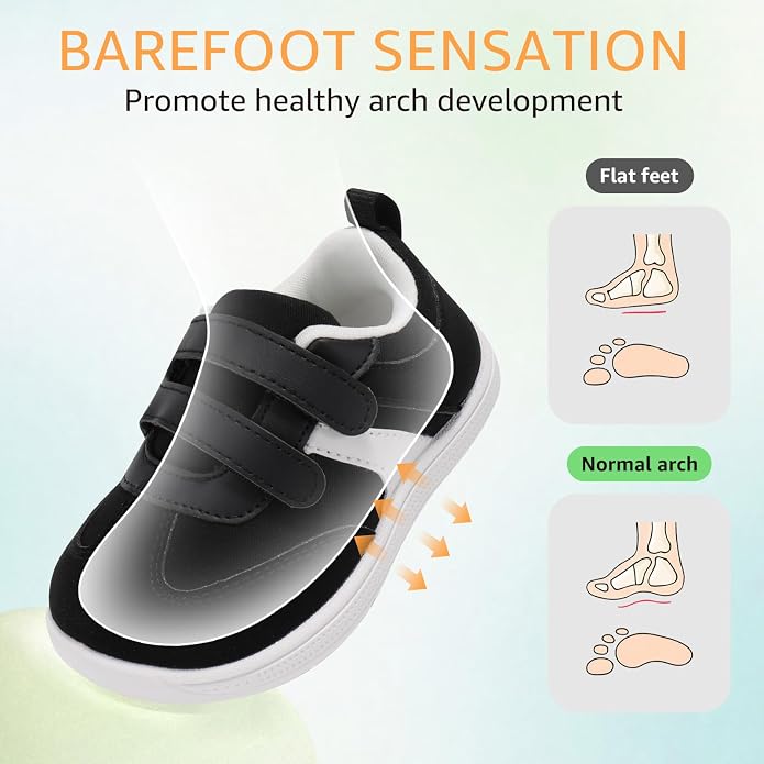 Toddler Wide Toe Box Barefoot Shoes Boys Girls Sneakers Zero Drop Kid Tennis - Image 4