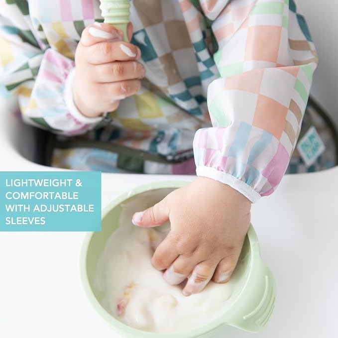 Bumkins Sleeved Bib for Girl or Boy, Baby and Toddler for 6-24 Mos, Essential - Image 4