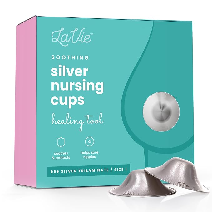 LaVie Silver Nursing Cups, Soothing Protection by LaVie