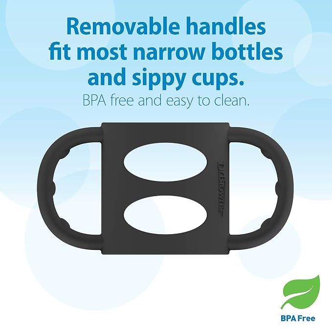 Dr. Brown’s® Milestones™ 100% Silicone Baby Bottle Handles, 2 Pack - Image 2