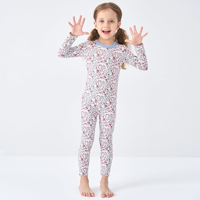 pureborn Baby Toddler Kids Viscose from Bamboo Pajamas Set Pjs 2pcs 18M-8Y - Image 3