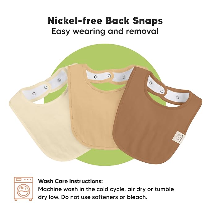8-Pack Organic Baby Bibs for Boys, Girls - Image 9