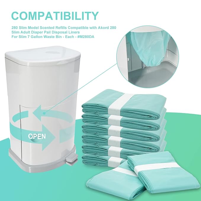Diaper Pail Liner Refills Bags Compatible - Image 3