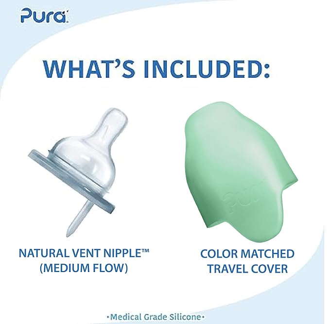 Pura Kiki 7oz Stainless Steel Insulated Infant Bottle – Includes Silicone - Image 2