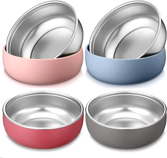 4 Pack Stainless Steel Bowls for Kids by Unknown