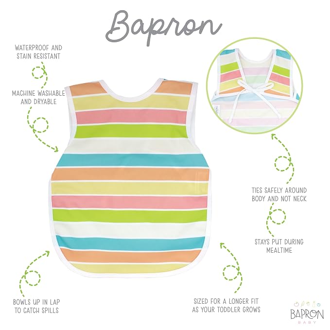 BapronBaby Rainbow Stripes Bapron - Image 2