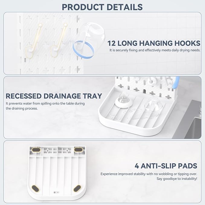 Baby Bottle Drying Rack Bottle Dryer Rack - Image 9