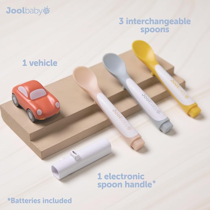 Jool Baby Musical Baby Spoons, 3 Spoons + Car - Image 3