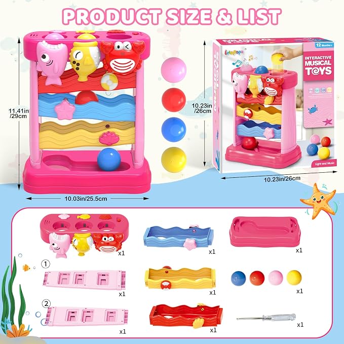 Musical Toys for 1 2 3 Years Old Toddlers Girls, Interactive Feeding Toy - Image 2