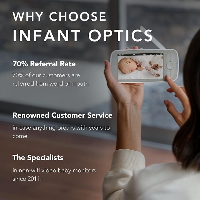 Infant Optics DXR-8 PRO Video Baby Monitor, 720P HD Resolution 5" Display - Image 6
