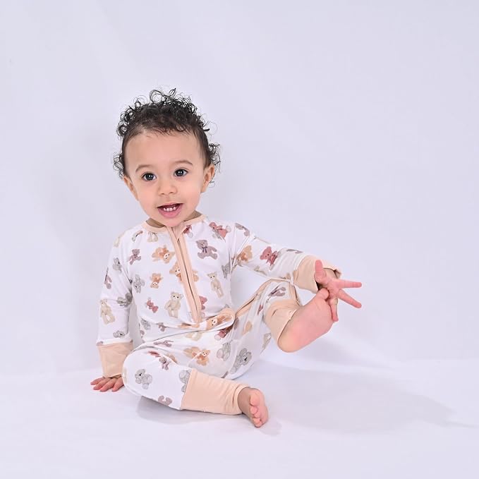 LollyBanks Baby Pajamas, 2-Way Zipper Romper, 95% Viscose Made from Bamboo and - Image 2