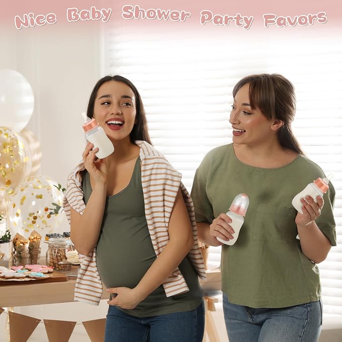 TrelaCo Bottle Chug Baby Shower Game 20 Pcs Baby Bottles Shower Favor - Image 6