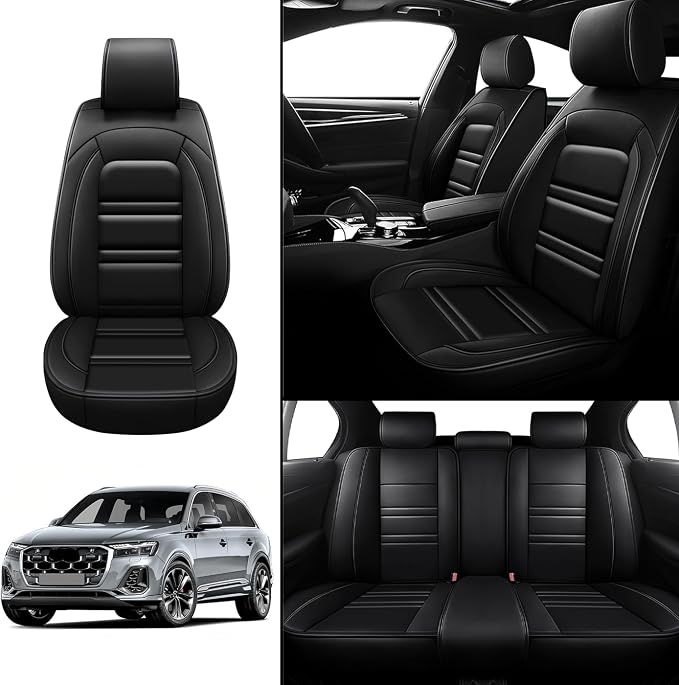 Seat Covers for Audi q7 2017-2025 | 5-Seats Leather Seat Covers - Image 2
