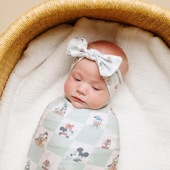 Copper Pearl Large Premium Knit Baby Swaddle Receiving Blanket Mickey Mouse & - Image 3