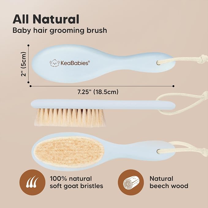 Wooden Baby Hair Brush - Image 2
