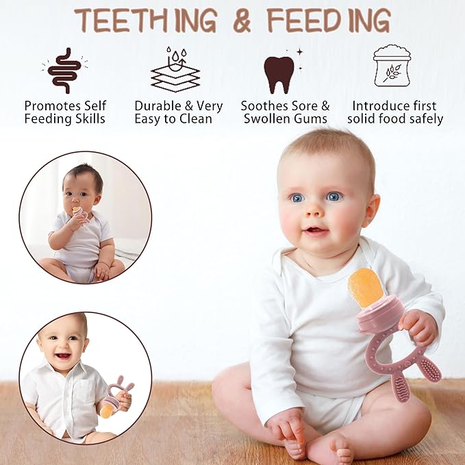 WAJIAYON Baby Breastmilk Popsicle Molds & Baby Fruit Feeder, Infant Food - Image 6