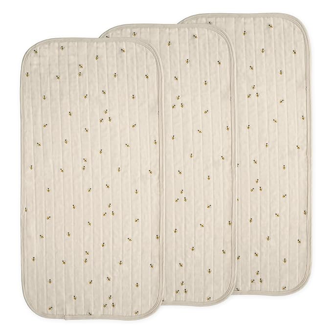 mushie Waterproof Changing Pad Liners | 100% Organic Cotton | Set of 3 by mushie