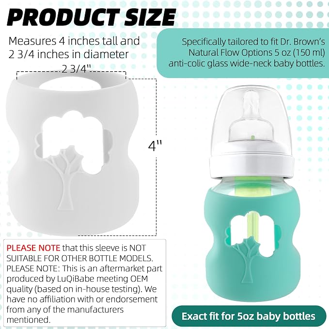 Silicone Baby Bottle Sleeves Compatible - Image 2