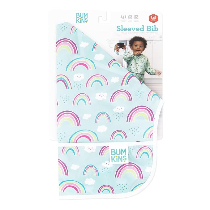 Bumkins Sleeved Bib for Girl or Boy, Baby and Toddler for 6-24 Mos, Essential - Image 6