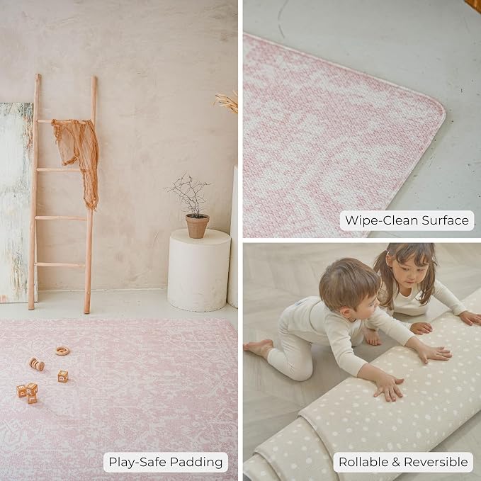 Baby Care Soft Rug 98'' x 59'' Original One-Piece Reversible Rollable - Image 5