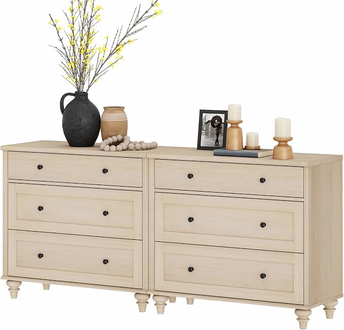 WAMPAT Kids Dresser with 6 Drawers, Baby Dressers with Wide Chest of Drawers - Image 6