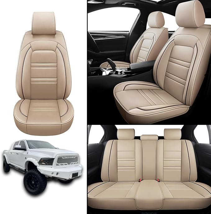 Seat Covers for Dodge ram 2500 2004-2011 | 5-Seats Leather Seat Covers - Image 2
