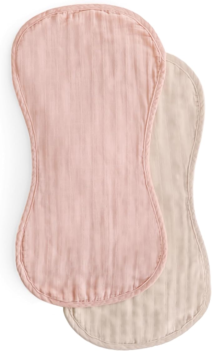 mushie Muslin Baby Burp Cloths | 100% Organic Cotton - Image 2