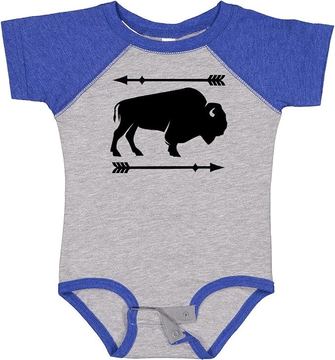 inktastic Buffalo Cute Animal Western Baby Bodysuit by Inktastic