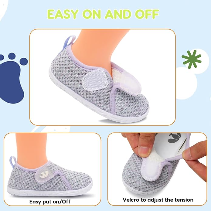 FEETCITY Baby Boys Girls First Walking Shoes Infant Sneakers Crib Shoes - Image 2