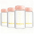 Breast Milk Storage Bottles 240ml 8oz BPA-Free Leak-Proof Baby Bottle by Qmibaby
