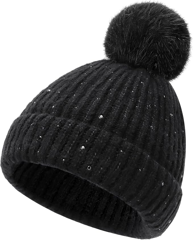 Girls Winter Hat Warm Toddler Beanie by FUOITA
