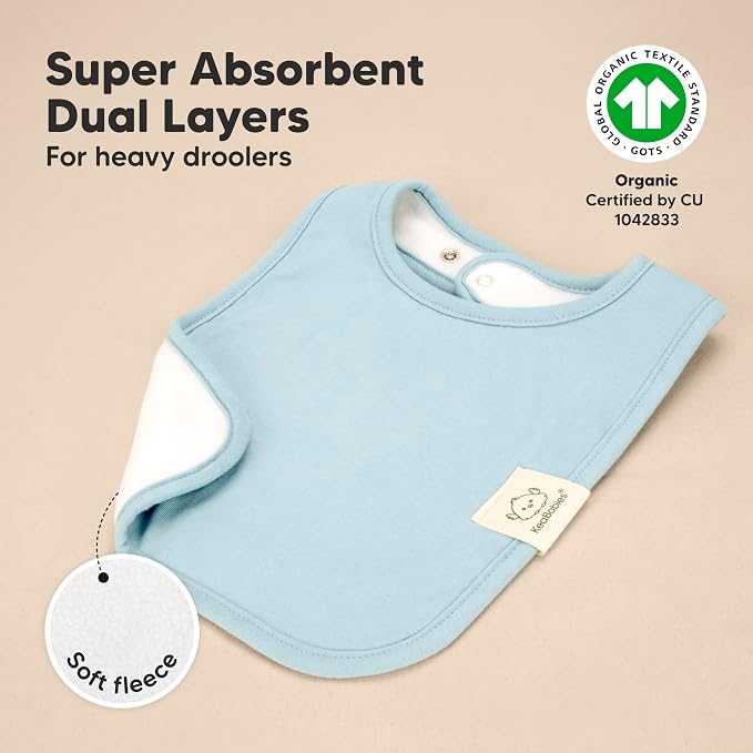 KeaBabies 8-Pack Organic Baby Bibs - Image 4